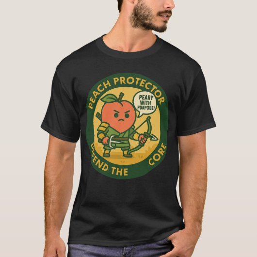 Peach Protector Defend The Core  T-shirt (Voorkant)