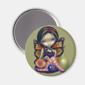 "Peach, pruim, peer" magneet (Voorkant / Achterkant)