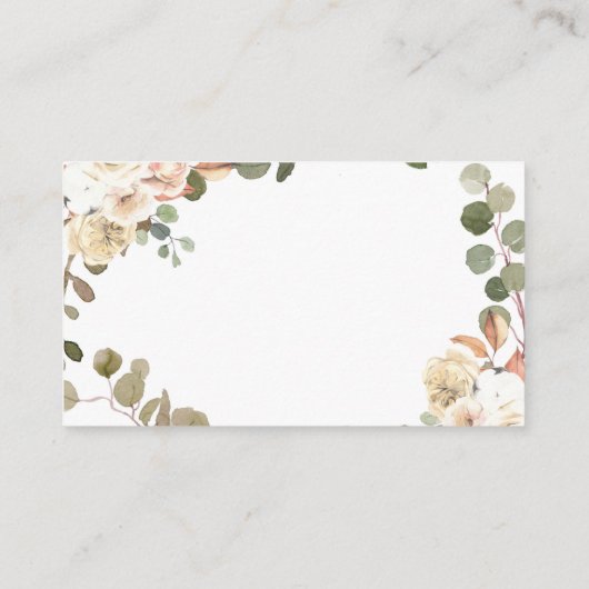 Peach Pumpkin Rustic Truck Diaper Raffle Informatiekaartje (Achterkant)