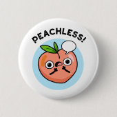 Peach pun ronde button 5,7 cm (Voorkant)