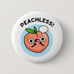 Peach pun ronde button 5,7 cm