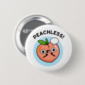 Peach pun ronde button 5,7 cm (Voorkant /achterkant)