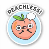 Peach pun sticker (Voorkant)