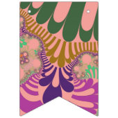 Peach Rainbow Mod Party Bunting Banner (Derde vlag)