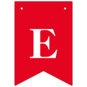 Peach Red Gold Rozen Floral Valentijnsdag Party Vlaggetjes (Tweede vlag)