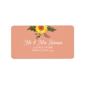 Peach Retouradres Etiket (Voorkant)