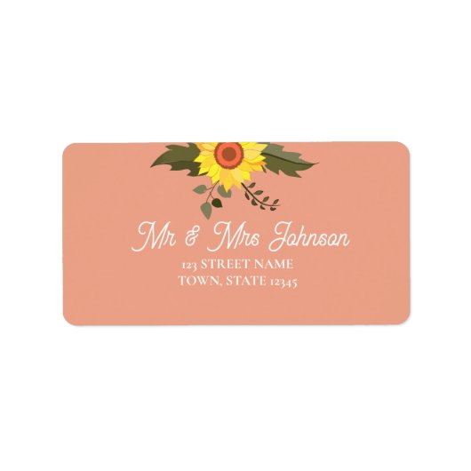 Peach Retouradres Etiket (Voorkant)