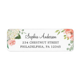  Peach Return Address Label Weddenschap