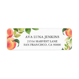 Peach Return Address Labels