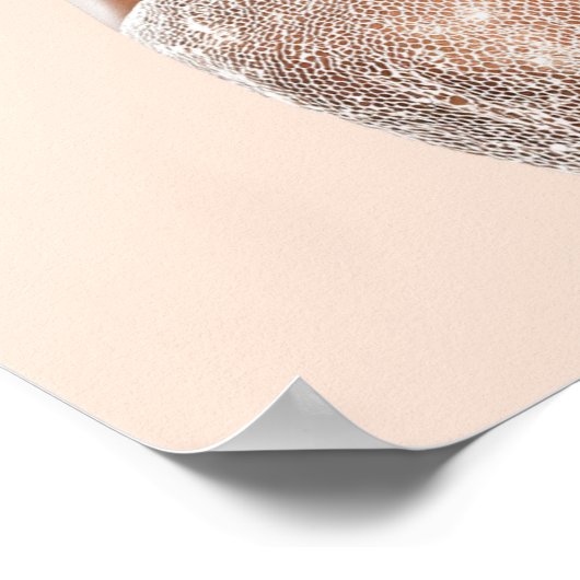 Peach Reverie | Vertical Portrait Poster (16×20) (Hoek)