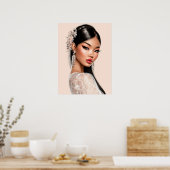 Peach Reverie | Vertical Portrait Poster (18×24) (Keuken)