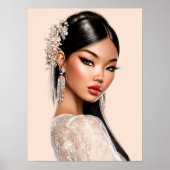 Peach Reverie | Vertical Portrait Poster (18×24) (Voorkant)