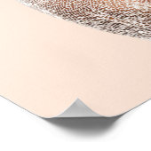 Peach Reverie | Verticale Portretposter (18×24) Poster (Hoek)
