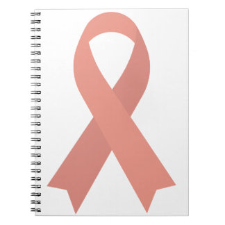 Peach Ribbon Endometriale kanker baarmoederhalskan Notitieboek