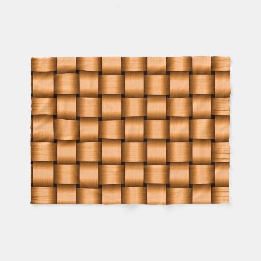 Peach Ribbon Fleece Blanket (Voorkant (Horizontaal))