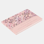 Peach Romance bruiloft Gastenboek (Hoek)