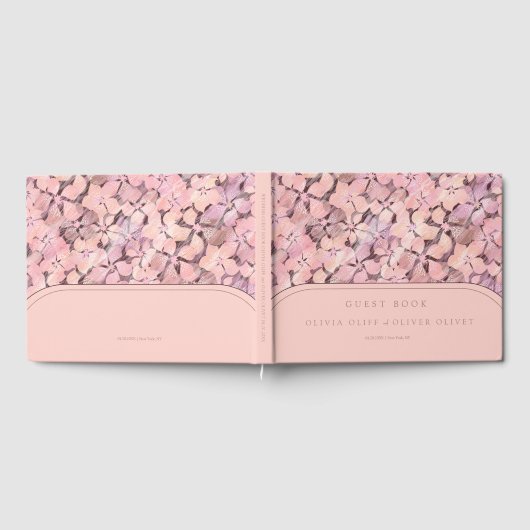 Peach Romance bruiloft Gastenboek (Volledig)