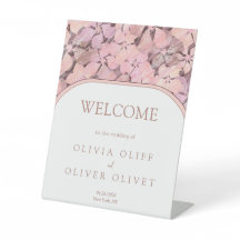 Peach Romance bruiloft welkom