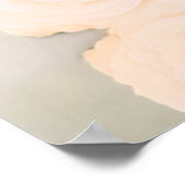 Peach Roos Alfabetical Wedding Seating Chart Poster (Hoek)