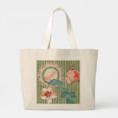 Peach Roos Azalea Sunshine Grote Tote Bag (Achterkant)