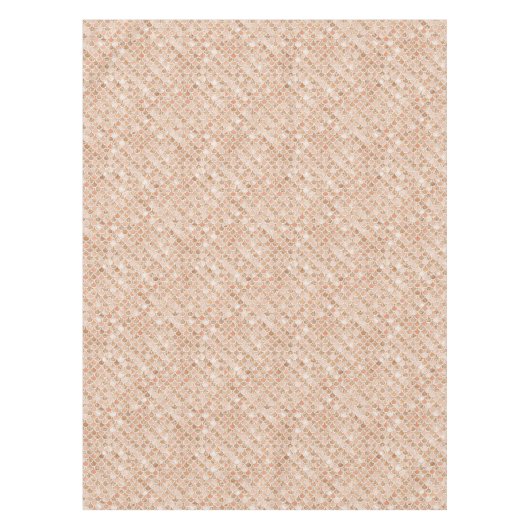 Peach Roos Blush Gold Glitter Mermaid       Tafelkleed (Voorkant)