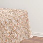 Peach Roos Blush Gold Glitter Mermaid       Tafelkleed (Voorbeeld)
