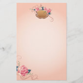 Peach Roos Briefpapier (Voorkant)