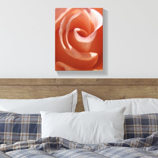 Peach Roos Canvas (Insitu (Slaapkamer))