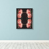 Peach Roos  Creëer Uw eigen foto Canvas Afdruk (Insitu (Houten vloer))
