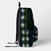 Peach Roos en knoppen Abstract gepersonaliseerd Bedrukte Rugzak (Links)