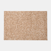 Peach Roos Gold Blush Glitter Glitz       Deurmat (Voorkant)