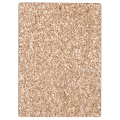 Peach Roos Gold Blush Glitter Glitz        Klembord (Achterkant)