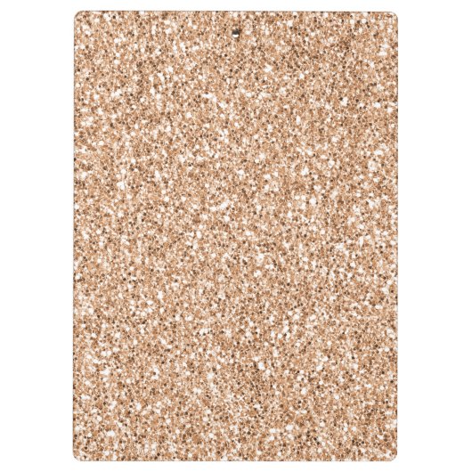 Peach Roos Gold Blush Glitter Glitz        Klembord (Achterkant)