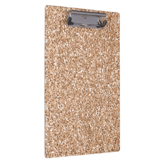 Peach Roos Gold Blush Glitter Glitz        Klembord (Rechts)