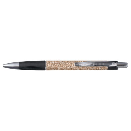 Peach Roos Gold Blush Glitter Glitz Pen (Achterkant)