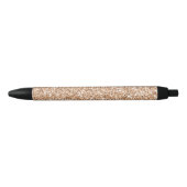 Peach Roos Gold Blush Glitter Glitz          Zwarte Inkt Pen (Voorkant)