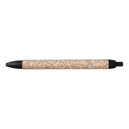 Peach Roos Gold Blush Glitter Glitz          Zwarte Inkt Pen