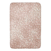 Peach Roos Gold Blush roze Glitz-leopardprinter Badmat (Voorkant Verticaal)