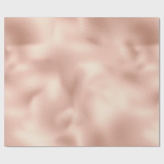 Peach Roos Gold Cadeaupapier (Vlak)