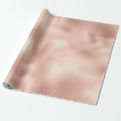 Peach Roos Gold Cadeaupapier (Uitgerold)