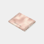 Peach Roos Gold Glitter Luxe     Post-it® Notes (Schuin)