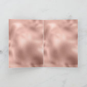 Peach Roos Gold Leopard Print Glitter Verjaardag Kaart (Binnen)