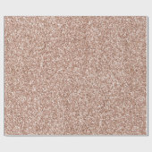 Peach Roos Gold Luxe glitter  Cadeaupapier (Vlak)