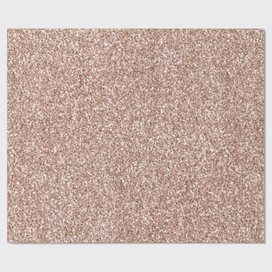Peach Roos Gold Luxe glitter  Cadeaupapier (Vlak)