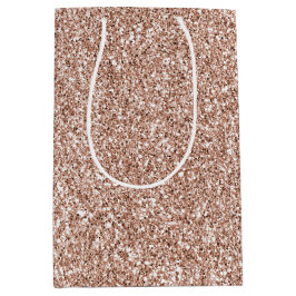 Peach Roos Gold Luxe glitter     Medium Cadeauzakje