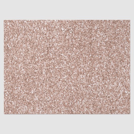 Peach Roos Gold Luxe glitter Tissuepapier (Voorkant)