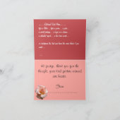 Peach Roos Kaart Custom Wilde flower Wenskaart (Binnen)
