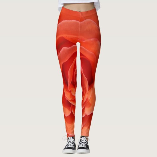 Peach Roos Leggings (Voorkant)