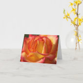 PEACH ROOS NOTE CARDS KAART (Gele Bloem)