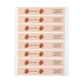 Peach Roos Oranje Floral fotografie (Vel)